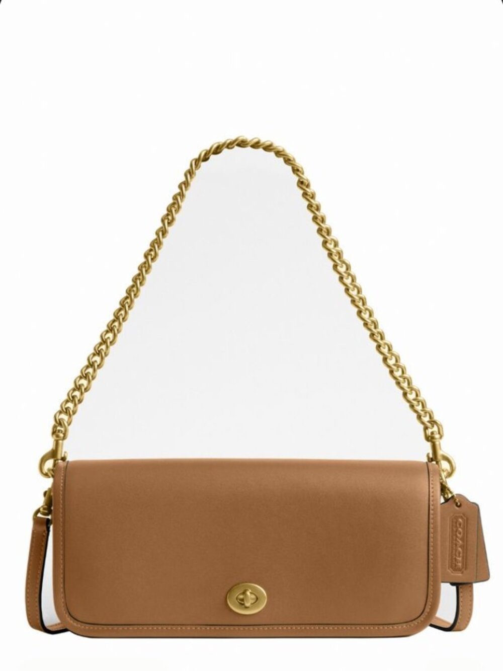 NWT COACH Originals Dinky 1974 Shoulder Bag Gold Chain Handle